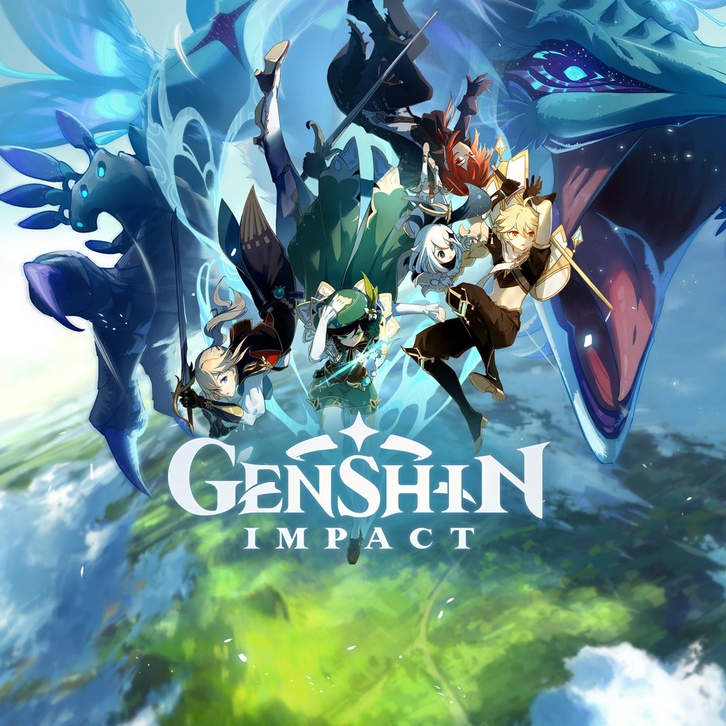 Genshin Impact — official-style key art and gameplay scene