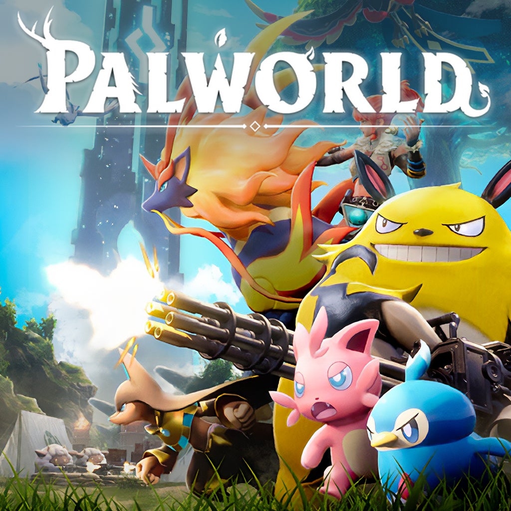 Palworld — official-style key art and gameplay scene