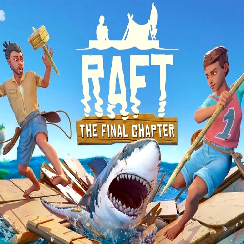 Raft — official-style key art and gameplay scene