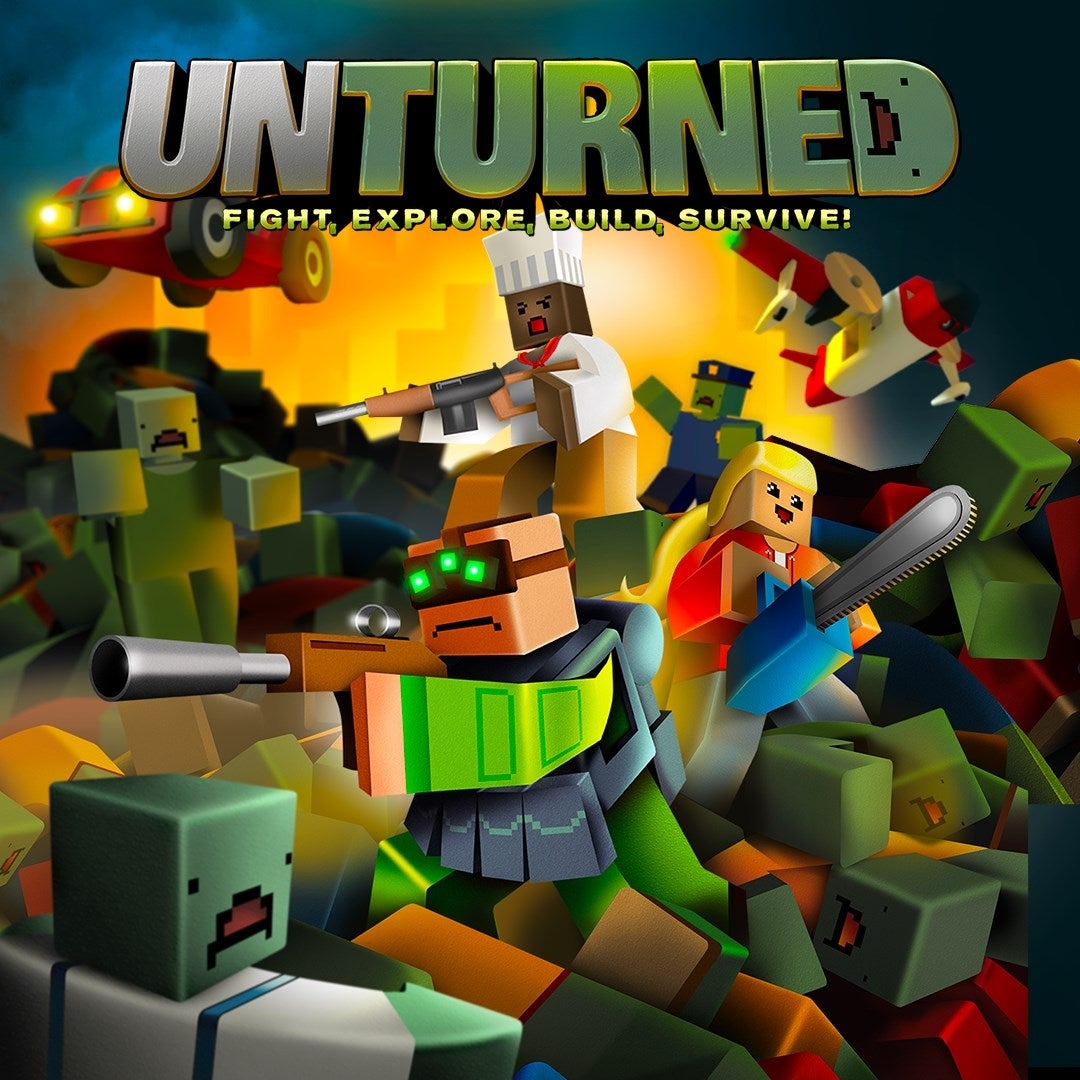 Unturned — official-style key art and gameplay scene