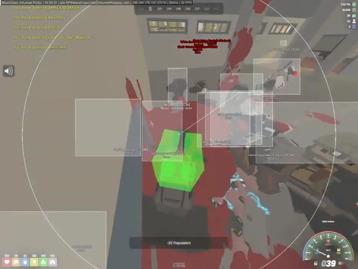 unturned Hacks wallhack outlines through walls